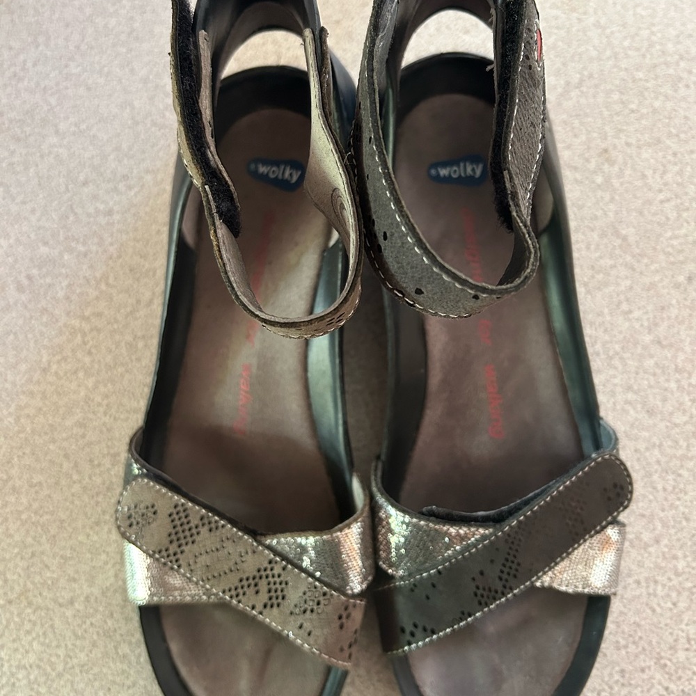 Wolky Women's Metallic Sandals
